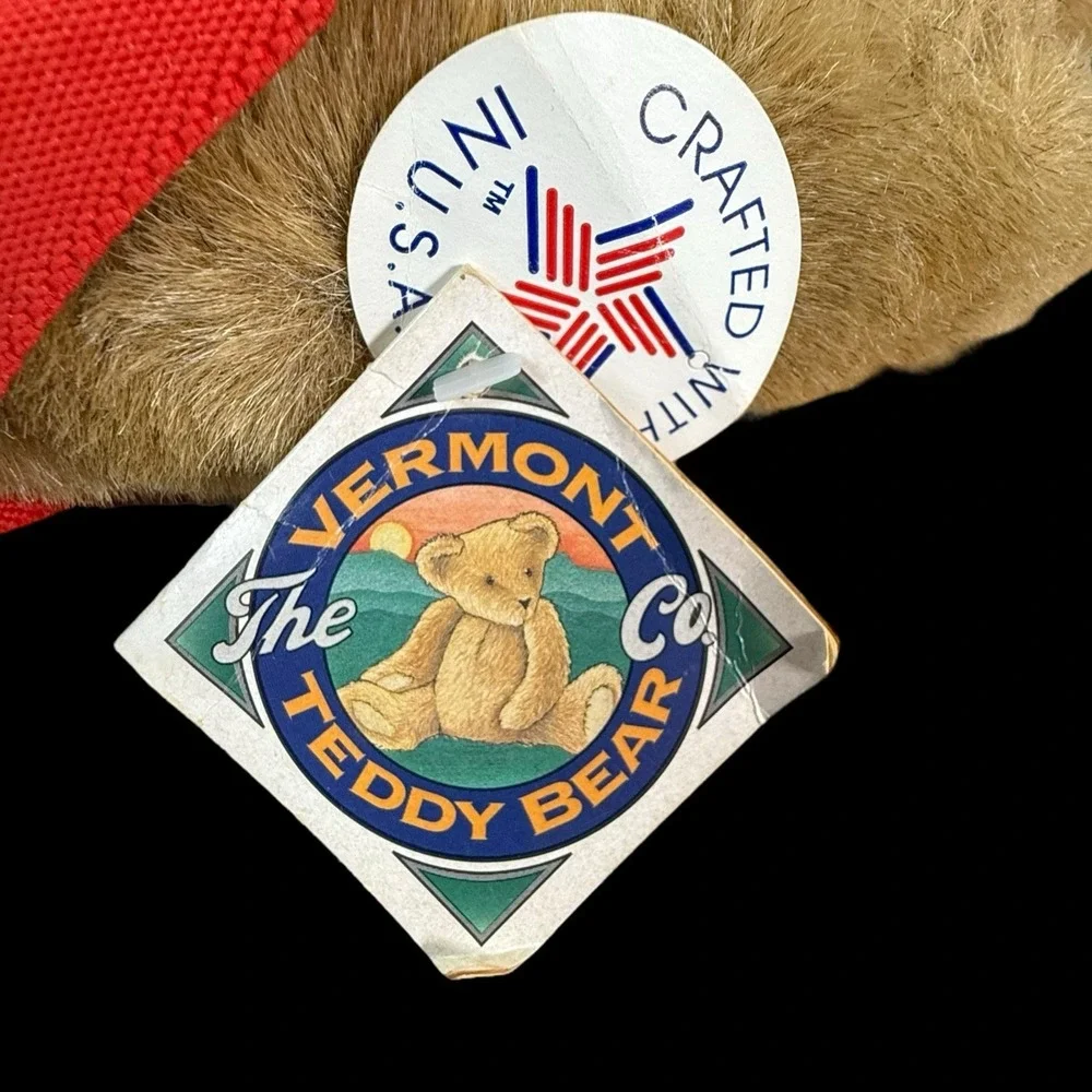 Vermont Teddy Bear Hobo‎ Clown w/ Suspenders And Tie W/ Original Tags 1993